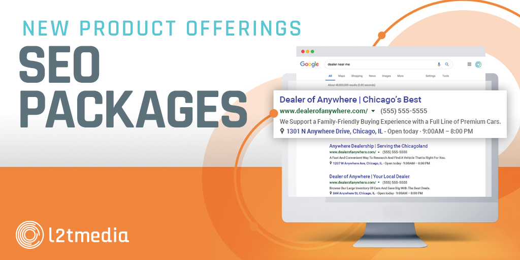 L2T’S NEW SEO Packages Deliver Results for Dealers with Enhanced Technology