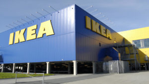 Ikea storefront.