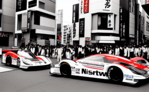 Electric racecars in Tokyo.