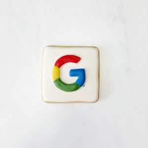 Google logo as a sugar cookie.