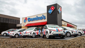Domino's Chevy Bolt EV delivery fleet.