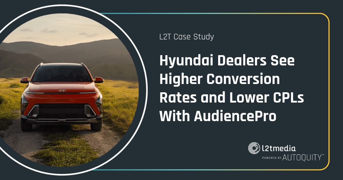 Hyundai Dealers See Higher Conversion Rates and Lower CPLs With AudiencePro
